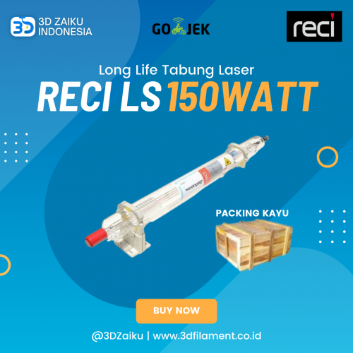 Long Life Tabung Laser CO2 150 Watt 150Watt Merek RECI dengan Garansi